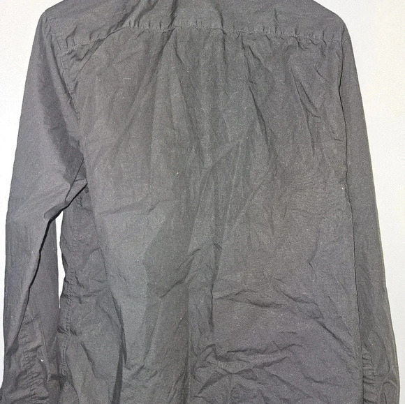 H & M Mens Regulat Fit Long Sleeve Black Dress Shirt Size S - Picture 4 of 14
